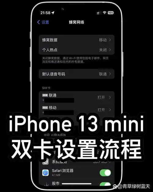 苹果双卡双待怎样设置呼叫转移
