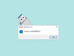 U盘无法打开提示需格式化如何解决
