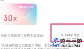 苹果手机怎样取消优酷会员自动续费