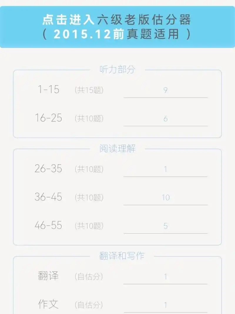 百词斩如何进行估分