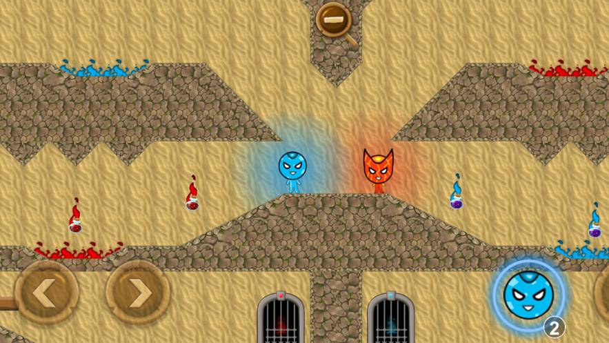 森林冰火人神庙逃亡冒险最新版