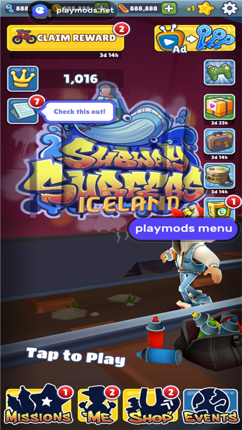 地铁跑酷可切换地图最新版